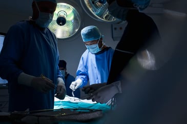 a surgeon in an operating room where medical sales rep in surgery may find themselves